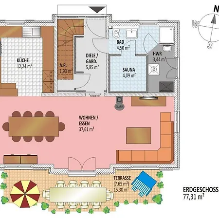 Сasa de vacaciones Ferienhaus Mara
